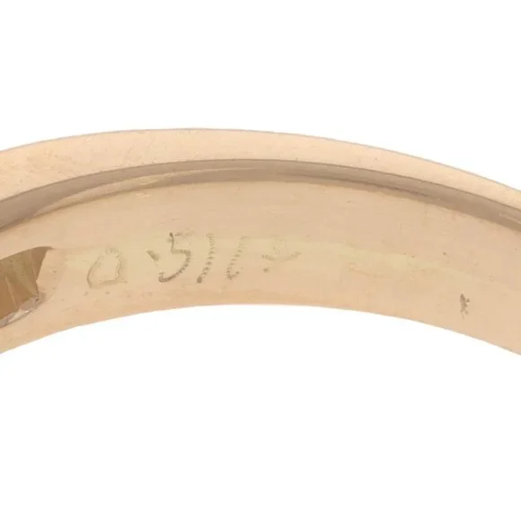 Rose Gold Diamond Men's Wedding Band - 18k Round .51ctw Channel Set Ring